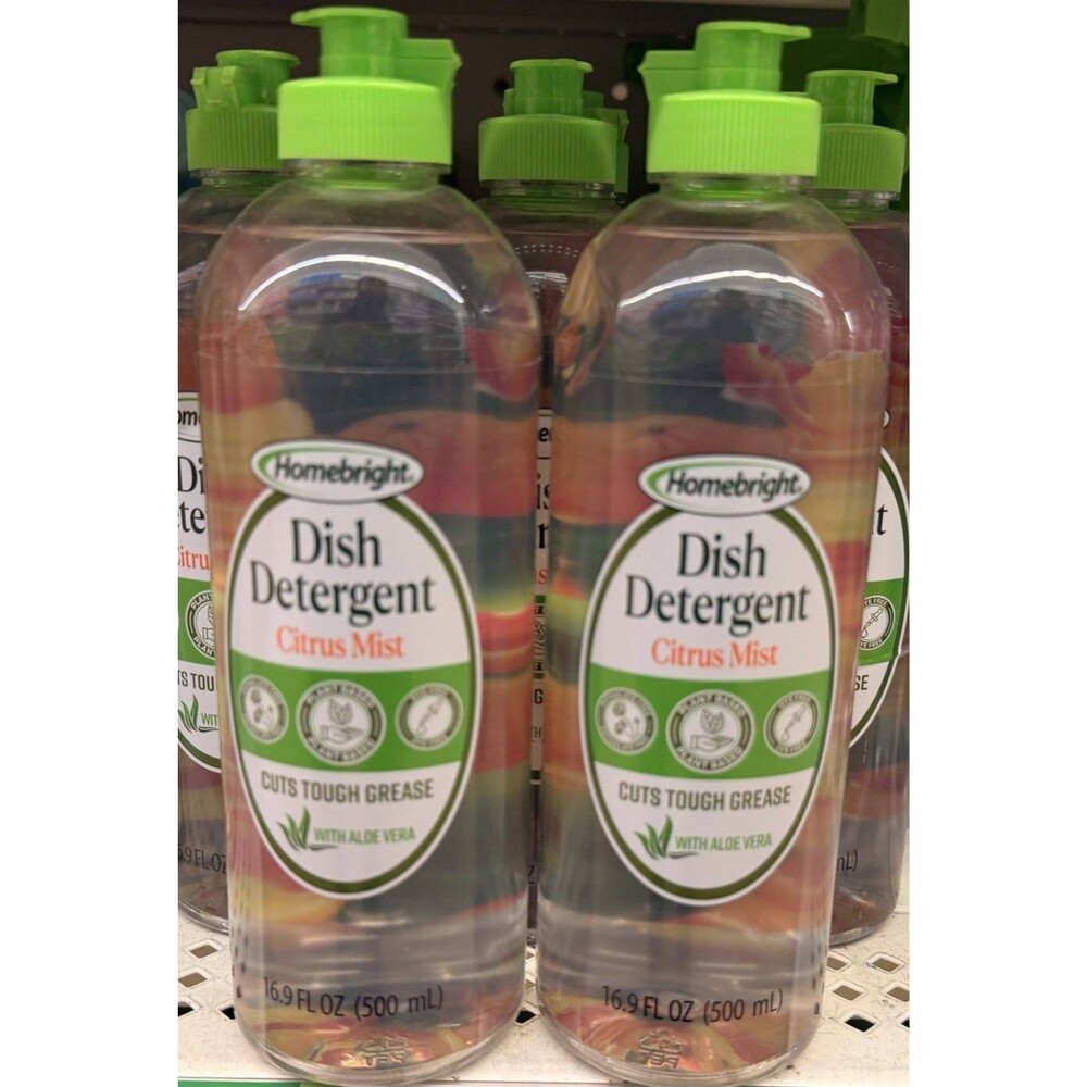 Homebright Free & Clear Dish Soap Ultra Dish Detergent 16.9 fl oz (LOT OF 25)